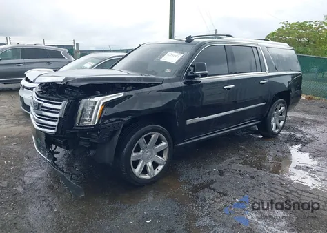 2017 Cadillac Escalade Esv Premium Luxury z USA, uszkodzony, nr VIN 1GYS4JKJ0HR229076